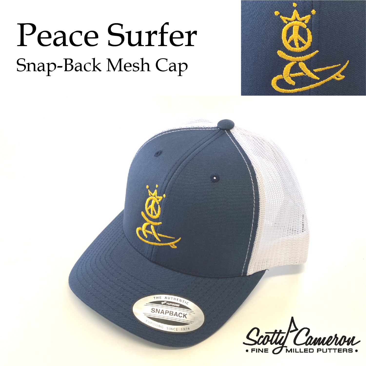 Scotty Cameron Peace Surfer Snap-Back Mesh Cap
