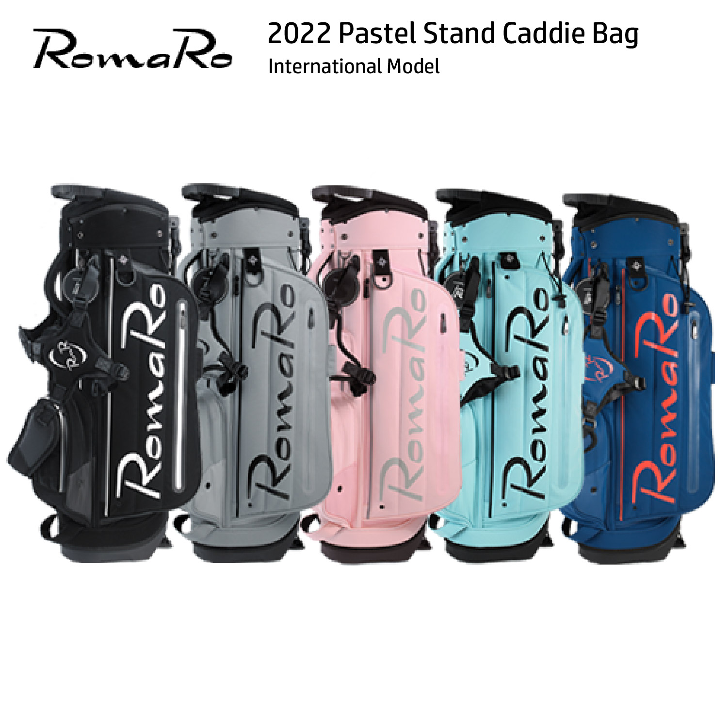 RomaRo 2022 Pastel Stand Caddie Bag International Model