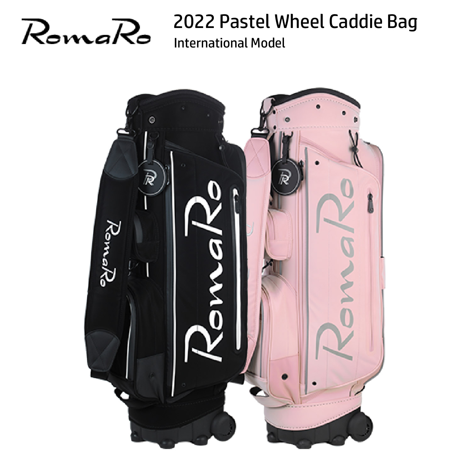 RomaRo 2022 Pastel Wheel Caddie Bag International Model